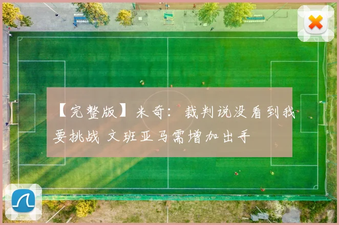 【完整版】米奇：裁判说没看到我要挑战 文班亚马需增加出手